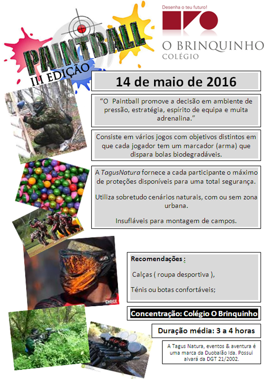 III Edição Paintball Colégio O Brinquinho Jardim De Infância
